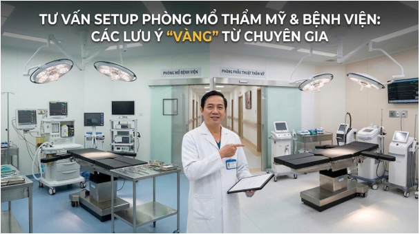 TƯ VẤN SETUP PHÒNG MỔ THẨM MỸ VÀ PHÒNG MỔ BỆNH VIỆN: CÁC LƯU Ý “VÀNG” TỪ CHUYÊN GIA